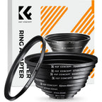 K&F Concept Ensemble de bagues Step Up 11 pièces (26-82mm)