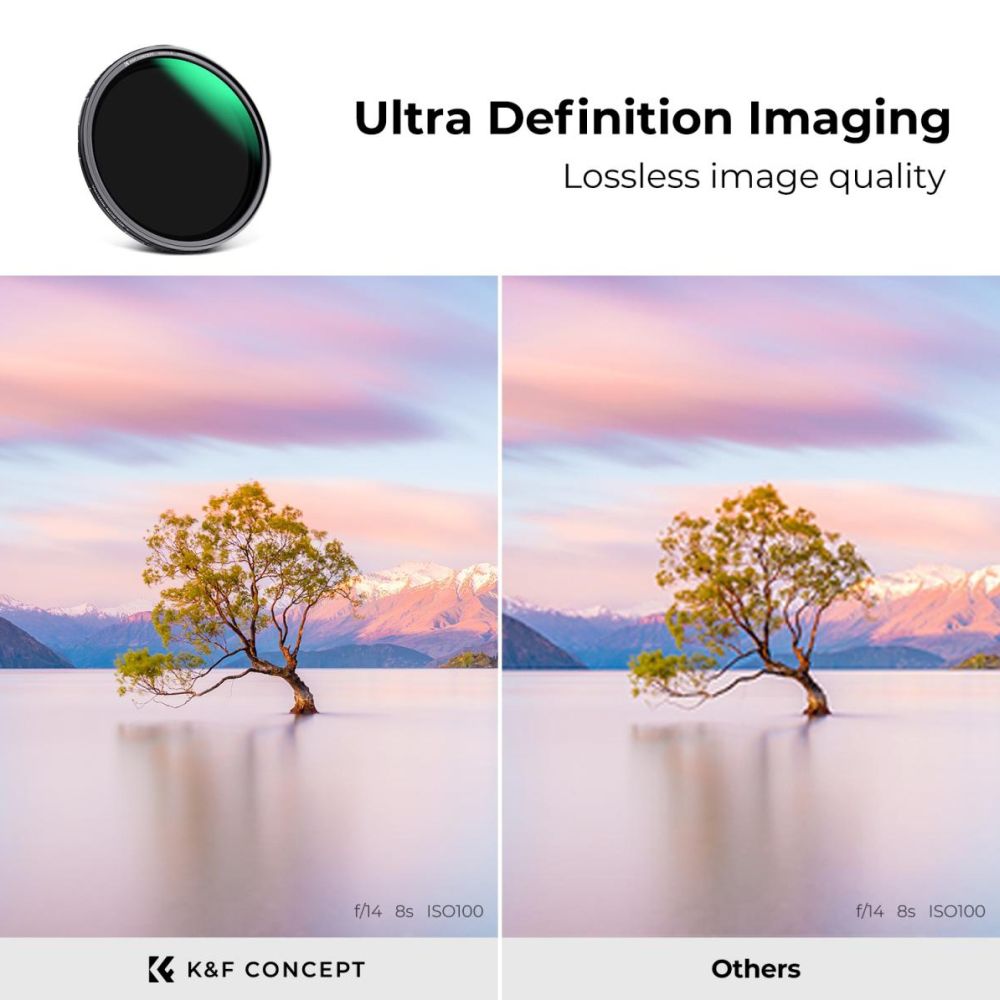 K&F Concept Variabler ND-Filter ND8-128 Nano X magnetisch 72mm