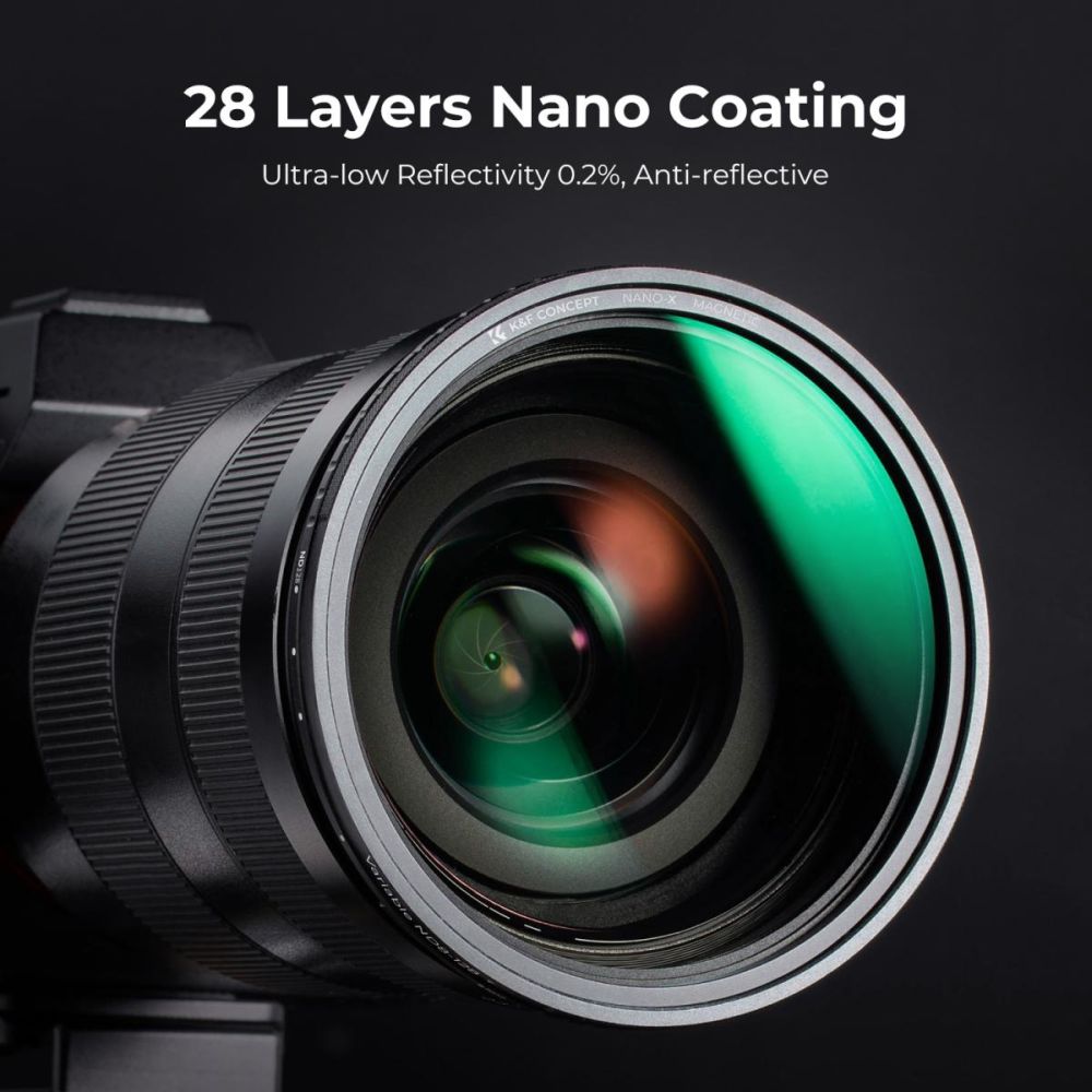 K&F Concept Filtre ND variable ND8-128 Nano X magnétique 82mm
