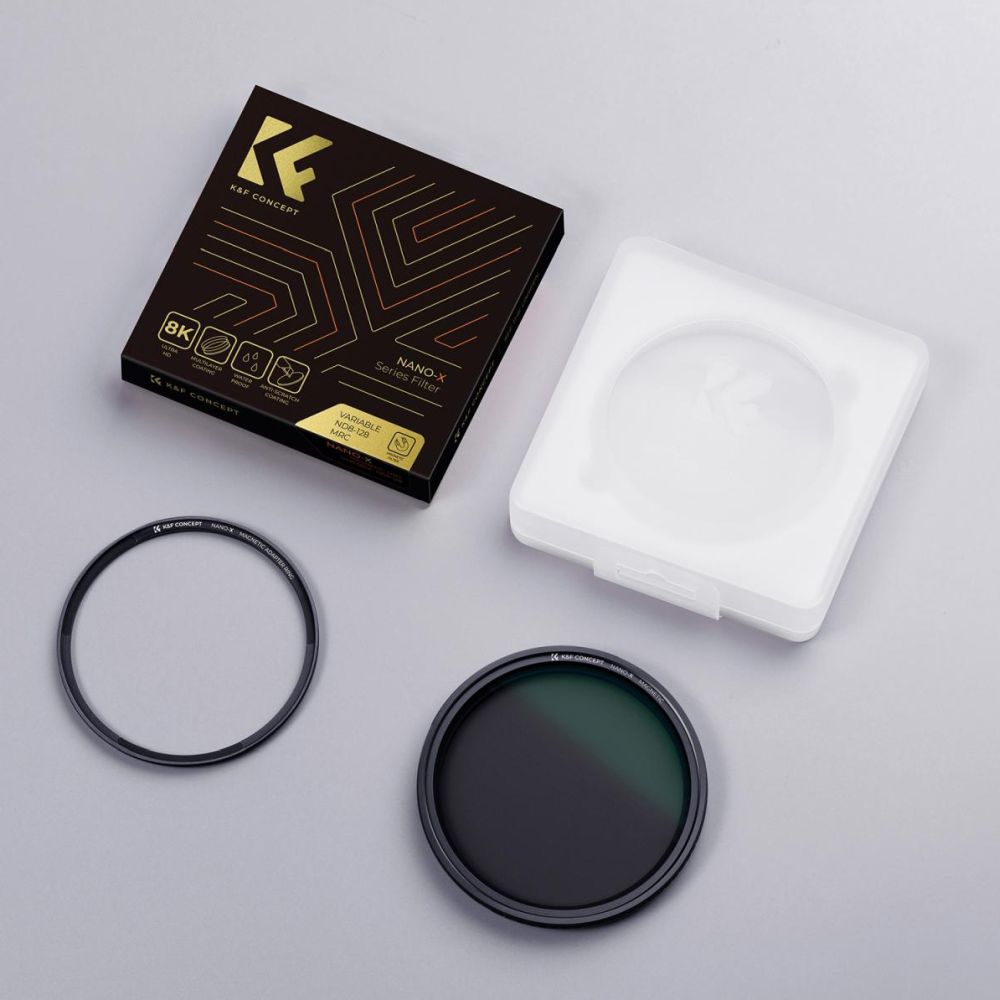 K&F Concept Filtre ND variable ND8-128 Nano X magnétique 82mm