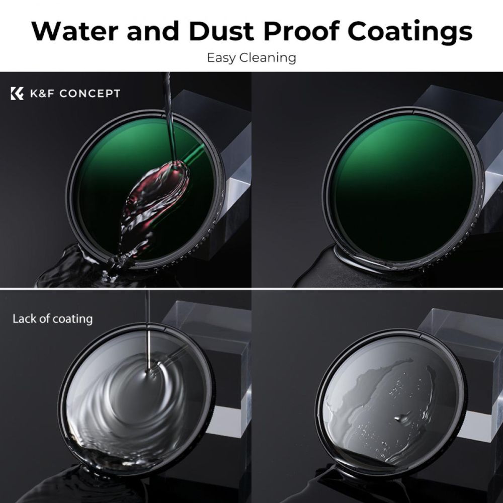 K&F Concept Variable ND filter ND8-2000 super slim - 62mm