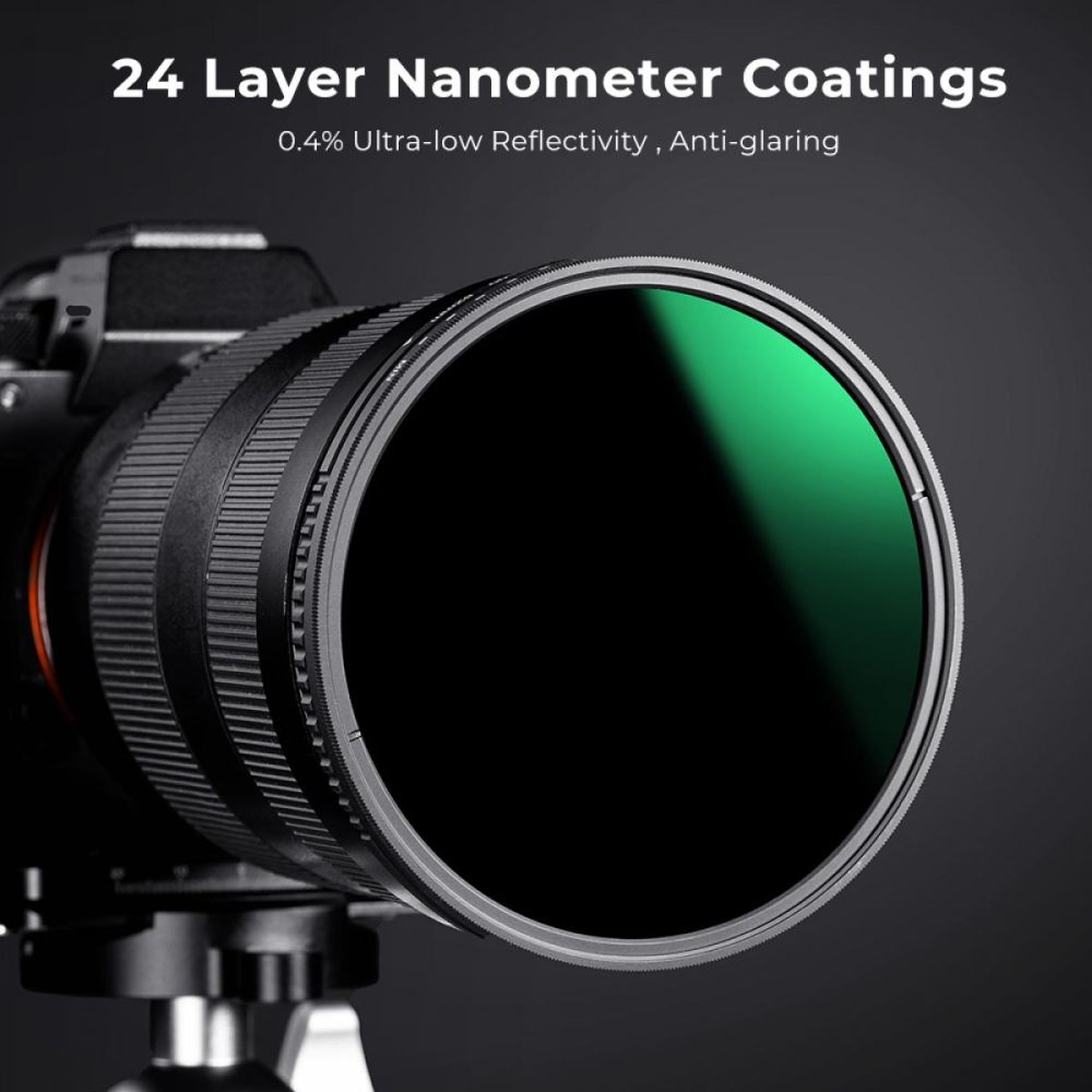K&F Concept Filtre ND variable ND8-2000 super fin - 77mm