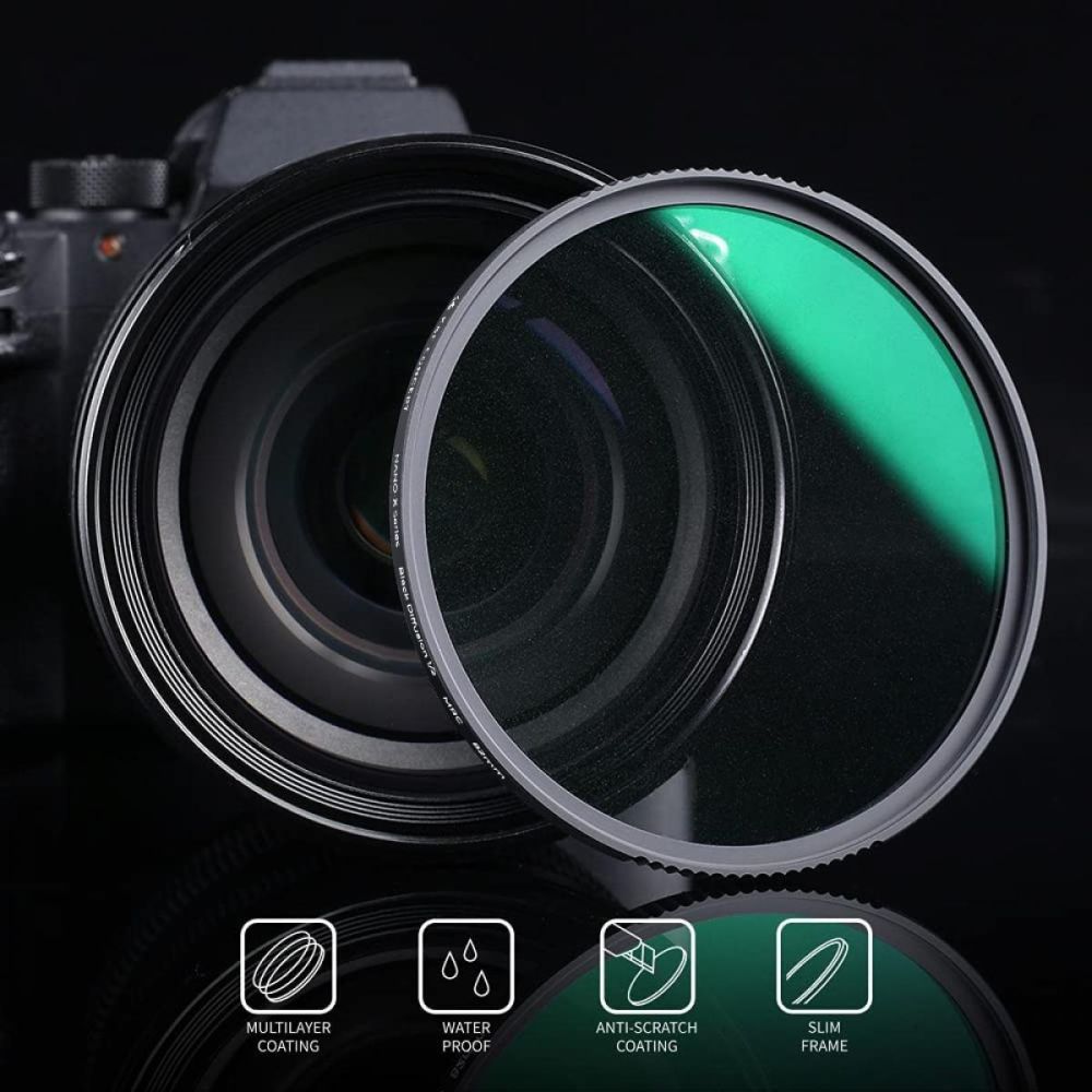 K&F Concept 1/2 Noir Mist Filtre Nano X - 77mm