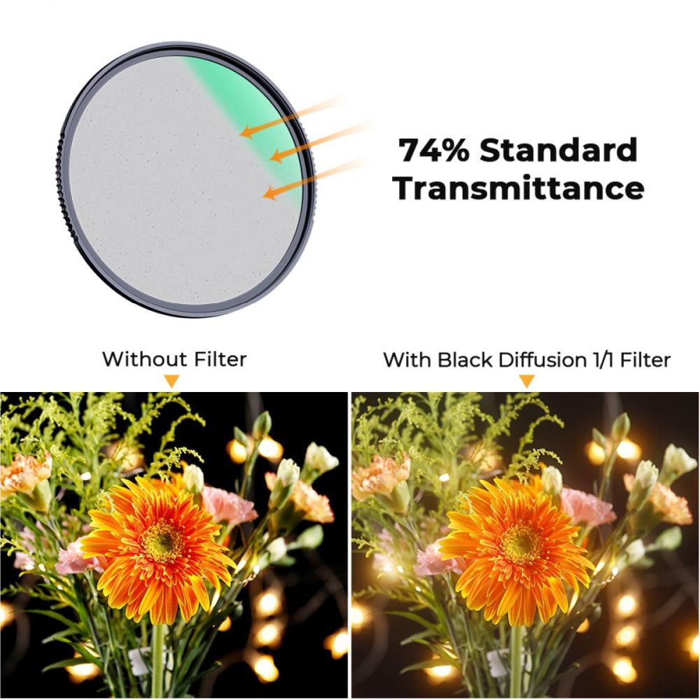 K&F Concept 1/1 Black Mist Filter Nano X - 58mm