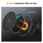 K&F Concept Magnetische 1/4 Black Mist Filter Nano X - 49mm