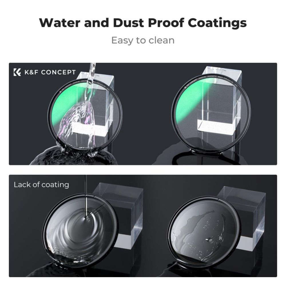 K&F Concept Magnetische 1/4 Black Mist Filter Nano X - 52mm