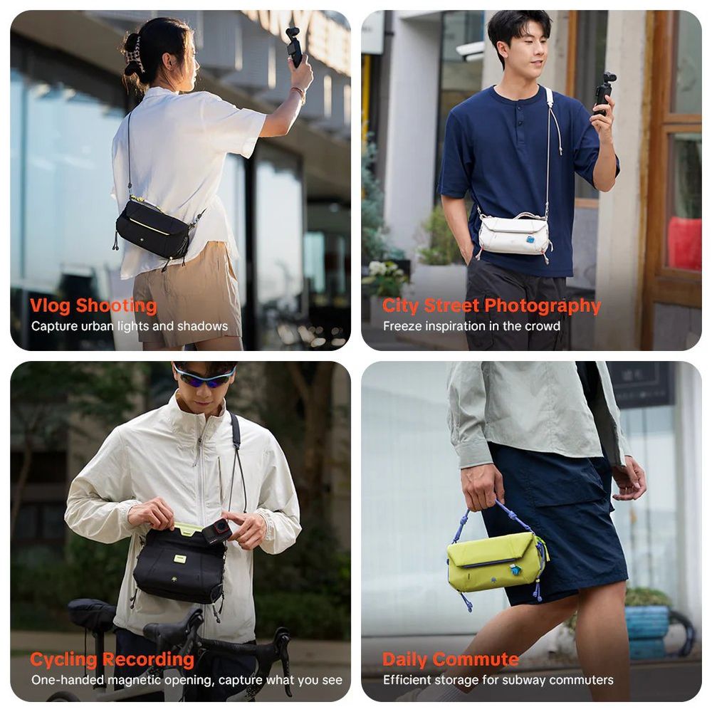 PGYTech OneGo Sac à bandoulière de poche, noir spatial