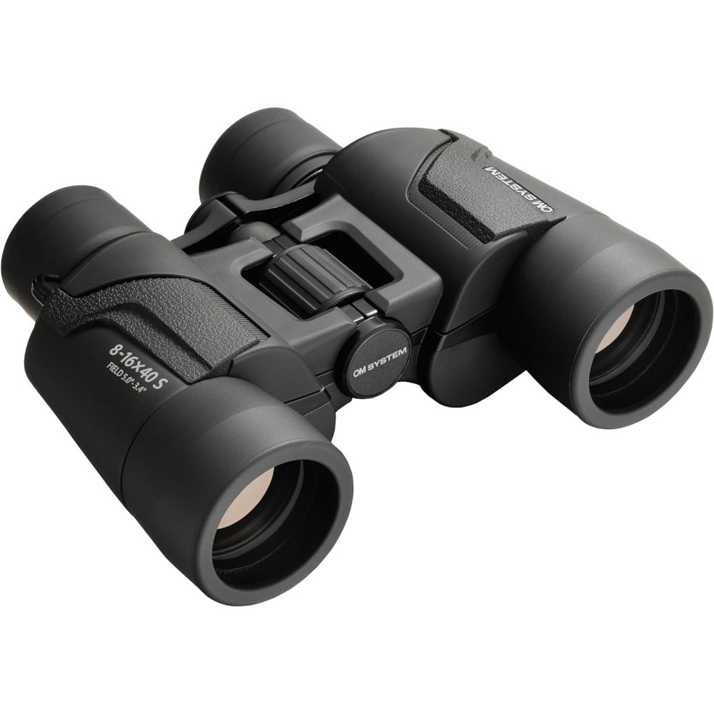 OM SYSTEM 8-16x40 S Fernglas schwarz inkl. Tasche und Tragegurt