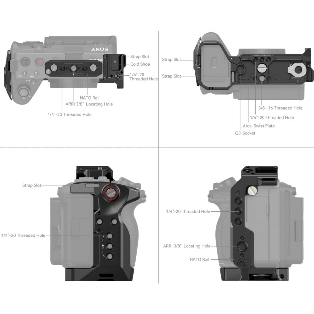 SmallRig 4183B Cage for Sony FX30 / FX3