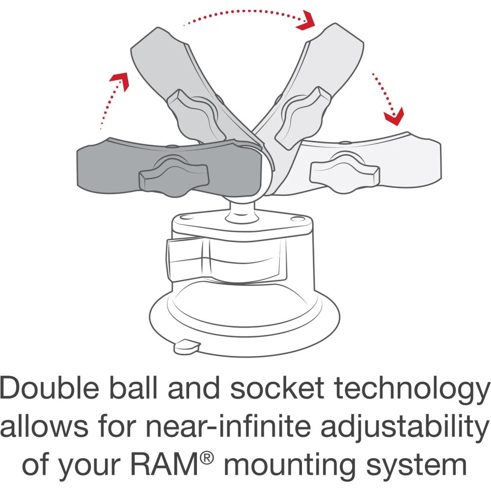 Ram X-Grip Phone Mount with Twist-Lock Suction Cup Base