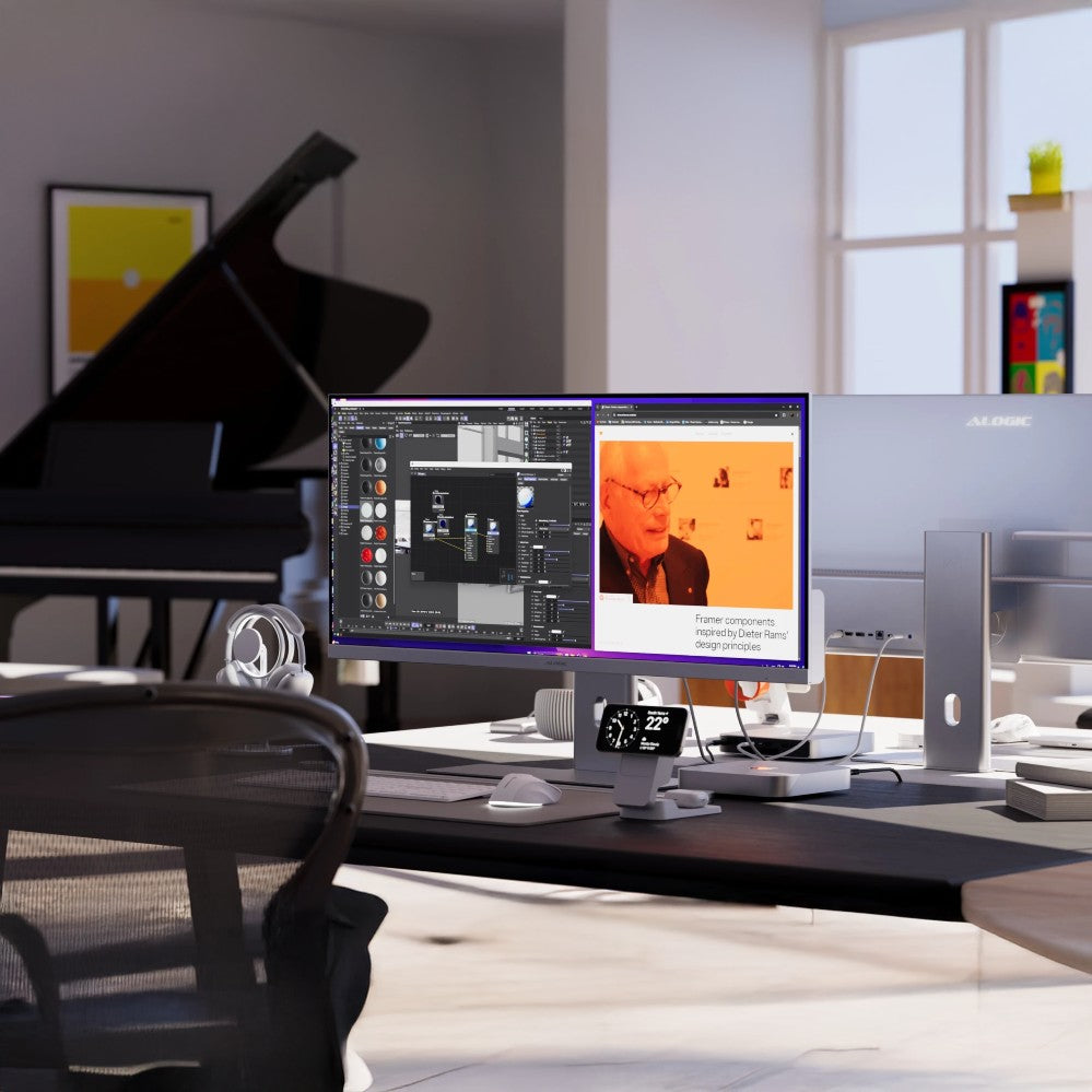 Alogic Edge 34„ Ultrawide WQHD LCD-Monitor, Silber