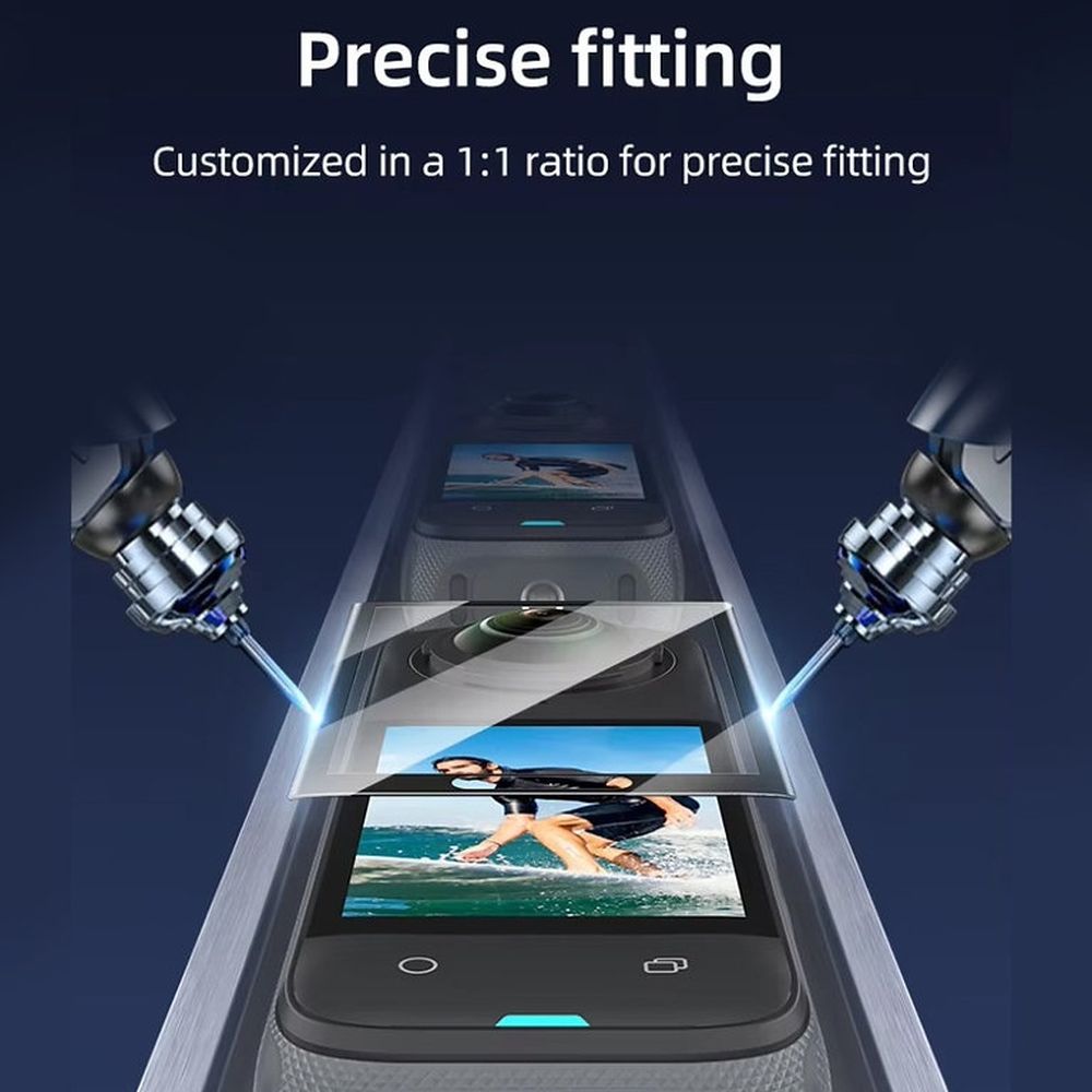 Telesin Displayschutzfolie aus gehärtetem Glas für Insta360 X4