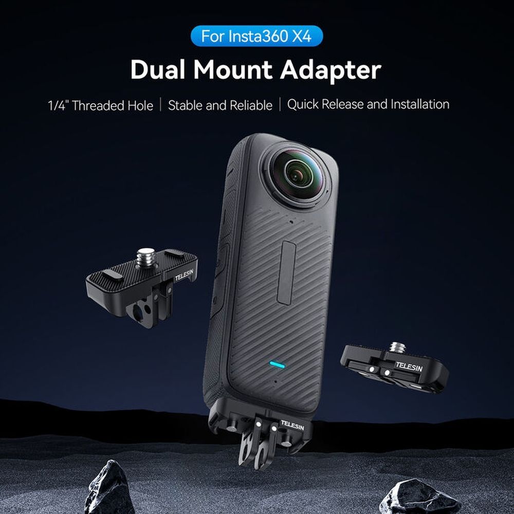 Telesin Doppelhalterungsadapter für Insta360 X4