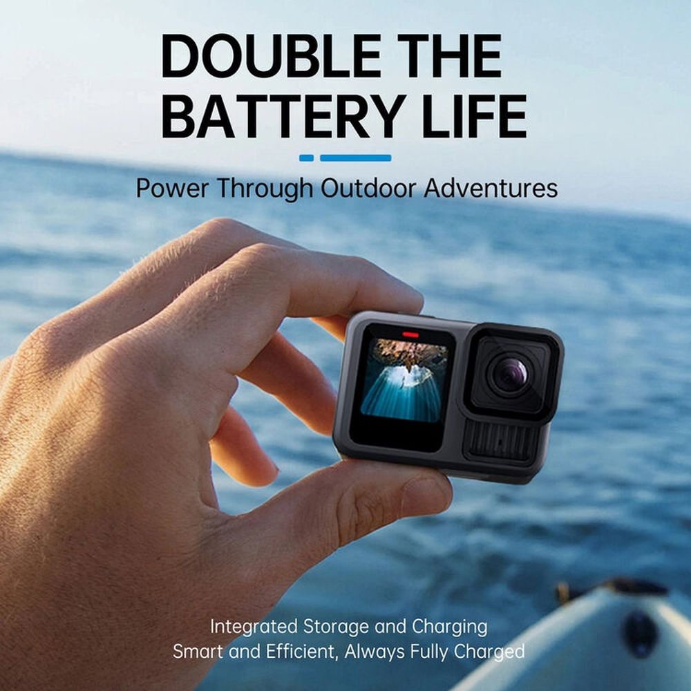Telesin 10 000 mAh Batterie externe pour Batteries GoPro 13 - 20 W