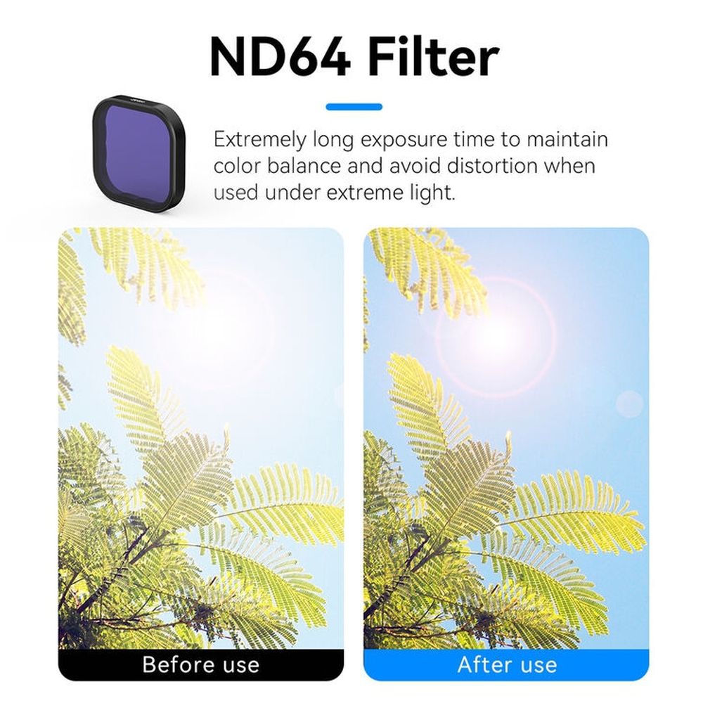 Telesin ND64 Filtre d'objectif pour GoPro Hero 13