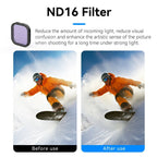 Telesin CPL+ND8/16/32 Lens Filter Kit for GoPro 13