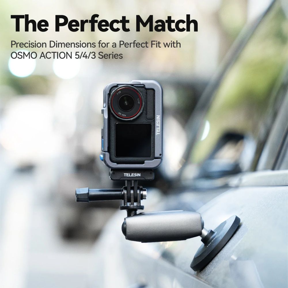 Telesin Cage métallique V2 pour DJI Osmo Action 5 Pro/4/3