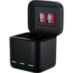 Telesin Boîtier de chargeur de batterie + 2 Batteries pour GoPro Hero 13