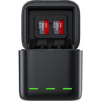 Telesin Boîtier de chargeur de batterie + 2 Batteries pour GoPro Hero 13