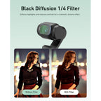 Telesin 1/4 Schwarzer Diffusionsfilter für DJI Osmo Pocket 3