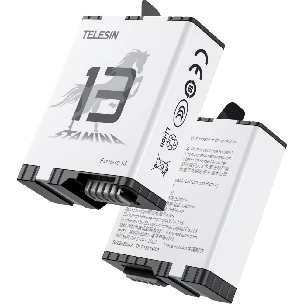 Telesin Stamina Hochleistungsakku V2 für GoPro 13