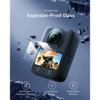 Telesin Protection d'écran en verre trempé pour DJI Osmo 360