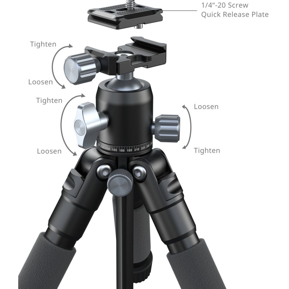 SmallRig 5470 VT-20Pro Tragbares Tischstativ
