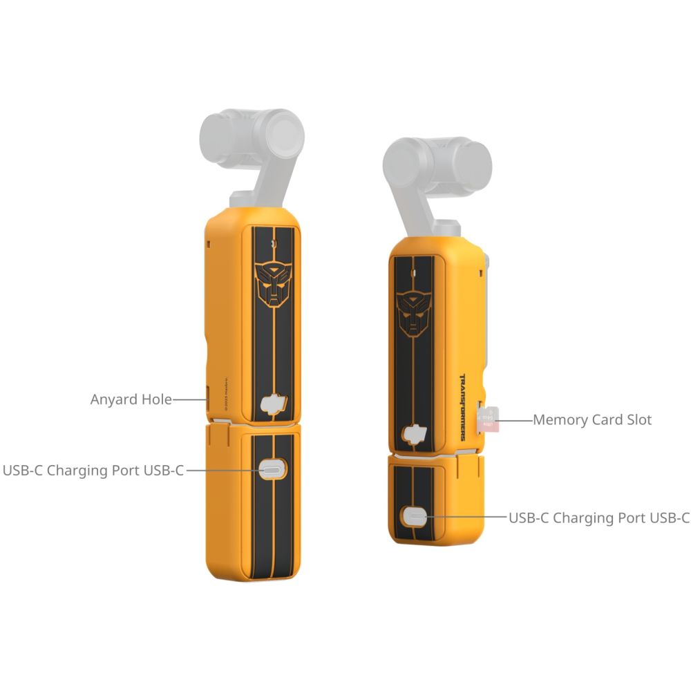 SmallRig 5114 Silikonhüllen-Set für DJI Osmo Pocket 3 (Basic) (BumbleBee Edition)