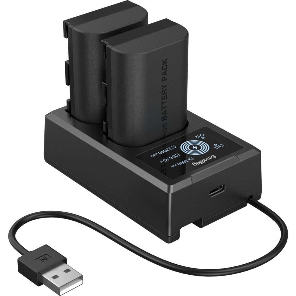 SmallRig 5409 Kit batterie et chargeur pour appareil photo Canon LP-E6P