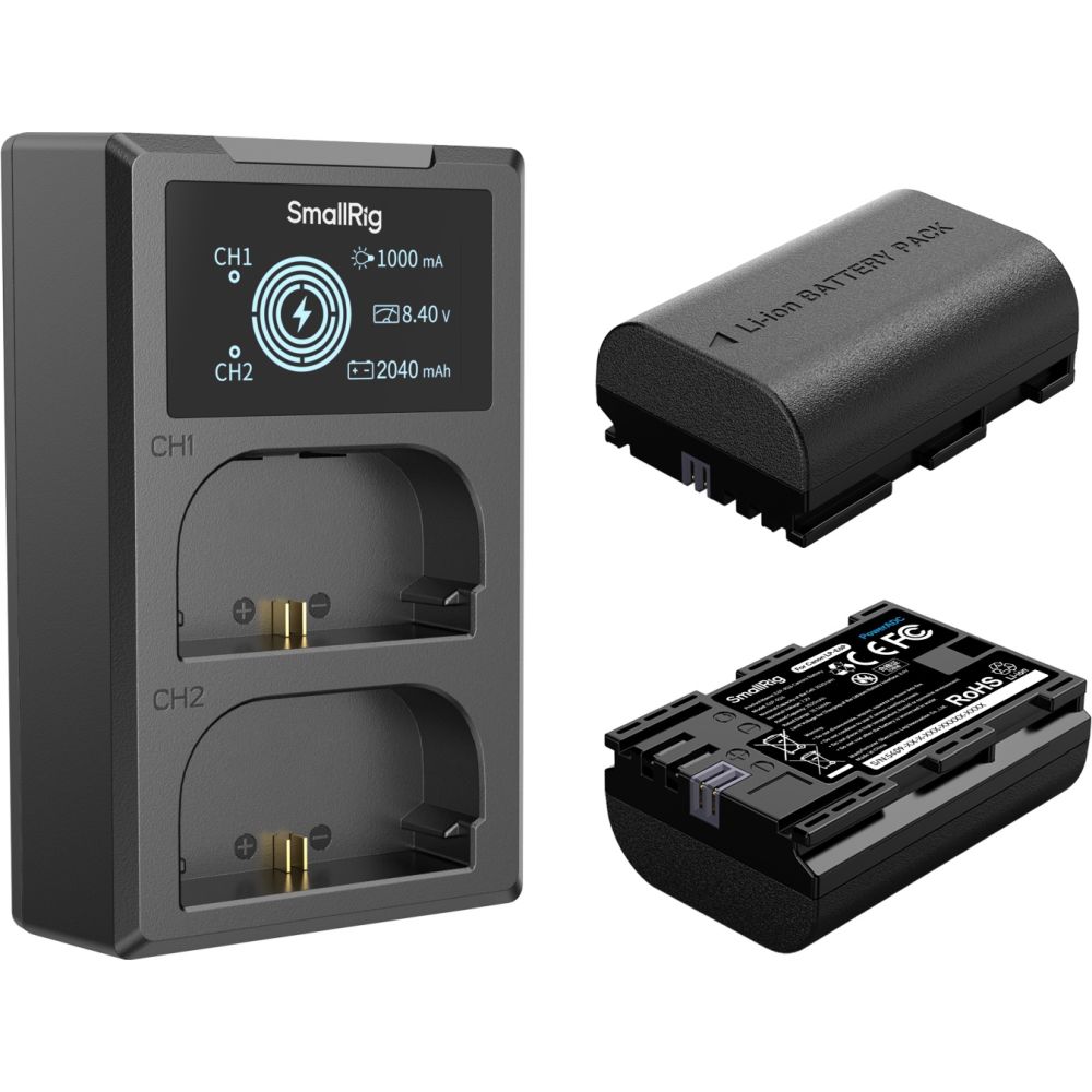 SmallRig 5409 Kit batterie et chargeur pour appareil photo Canon LP-E6P