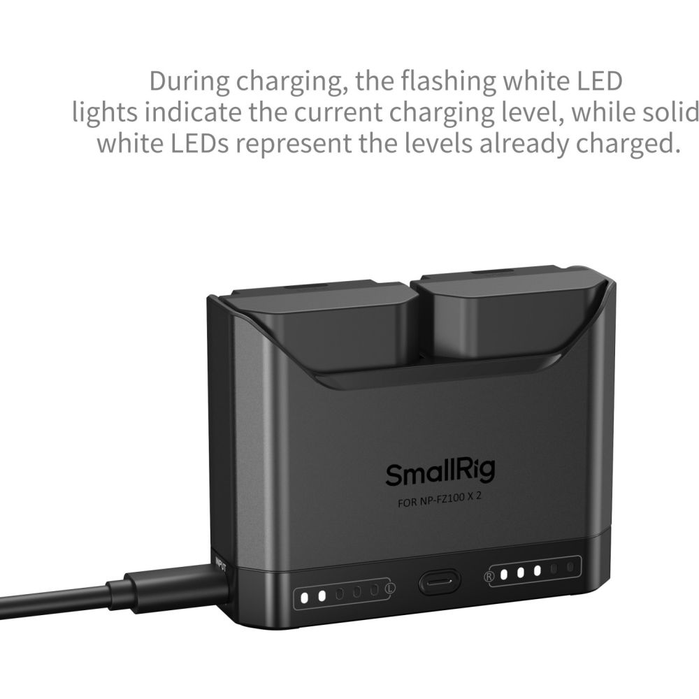 SmallRig 5489 Chargeur de batterie pour appareil photo NP-FZ100