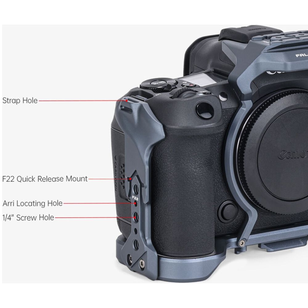 Falcam F22 & F38 & F50 Schnellwechsel-Kamerakäfig für EOS R5/R5II/R6/R6 II (C00B4802)