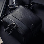 Wotancraft Pochette portable taille L, cuir noir