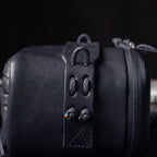 Wotancraft Pochette portable taille L, cuir noir