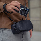 Wotancraft Pochette portable taille L, cuir noir