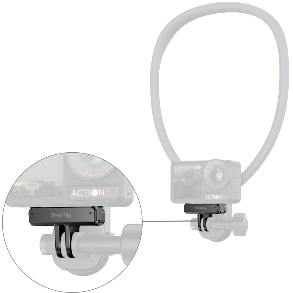 SmallRig 5813 Adaptateur de fixation rapide pour DJI Osmo 360 / Action 5 Pro / 4 / 3