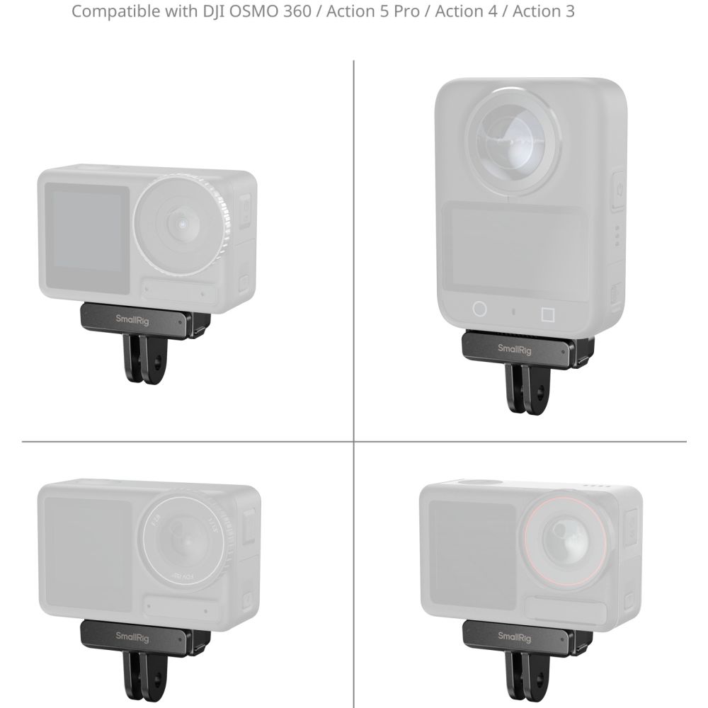 SmallRig 5813 Adaptateur de fixation rapide pour DJI Osmo 360 / Action 5 Pro / 4 / 3