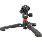 3 Legged Thing Airhed Mini Arca QR Kugelkopf mit Drehverschluss, Dunkel/Matt Schwarz