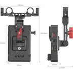 SmallRig 3499B V-Mount-Akkuadapterplatte (Basisversion) mit Verlängerungsarm