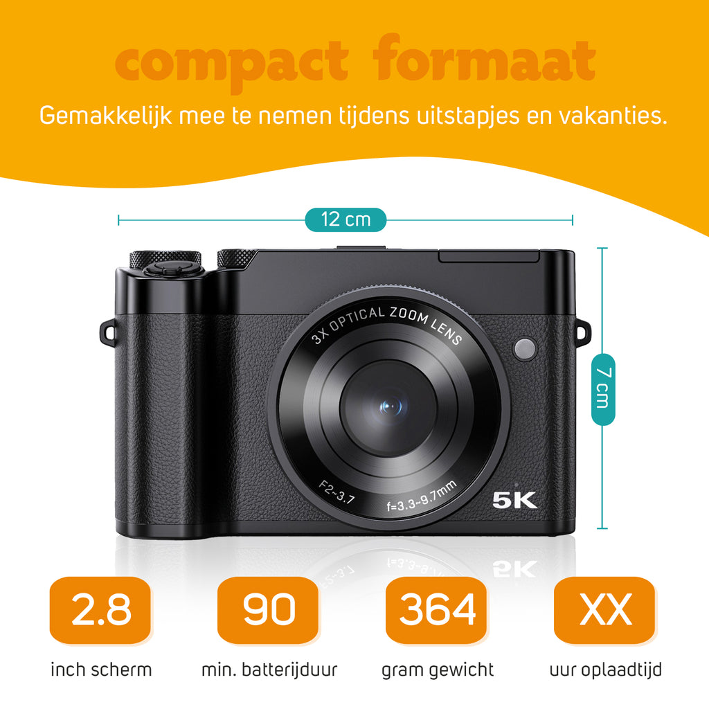 Pora&Co Appareil photo numérique 5k