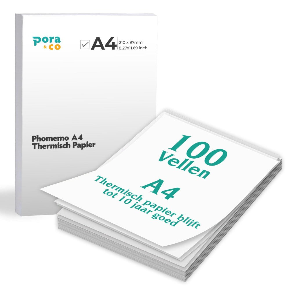 Pora&Co Phomemo A4 Papier 100 Blatt