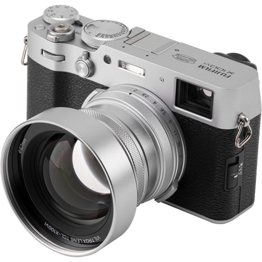 Viltrox TCL-X100VI Telekonverter-Objektiv für Fujifilm X100VI Silber