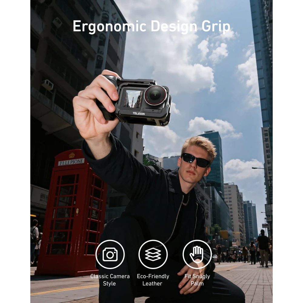 Telesin Street Photography Griff + Cage DJI Osmo Action 3/4/5