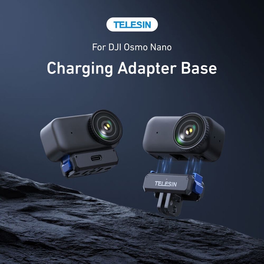 Telesin Support de charge 3-en-1 à dégagement rapide - DJI Osmo Nano