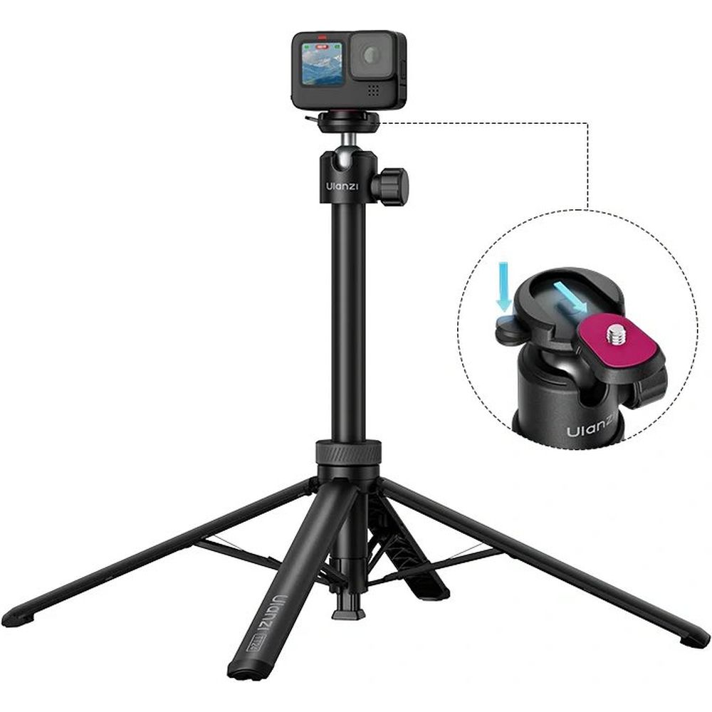 Ulanzi TT24 Auto-Open Selfie Stick Stativ mit CKA Kugelkopf