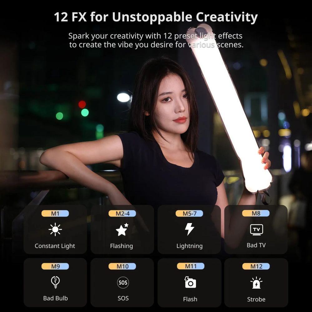 Ulanzi UA20 20W RGB Tube lumineux avec batterie