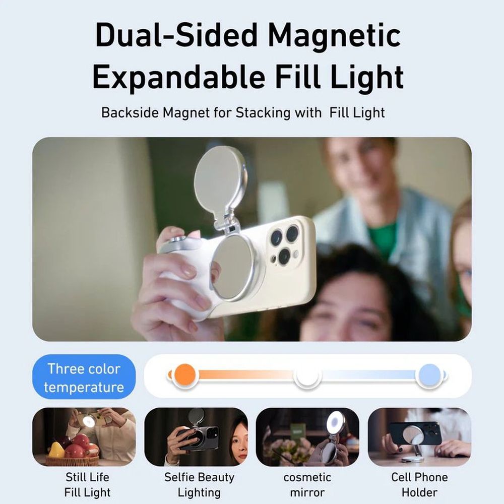 Telesin Fun Shot Magnetgriff 2 - weiß