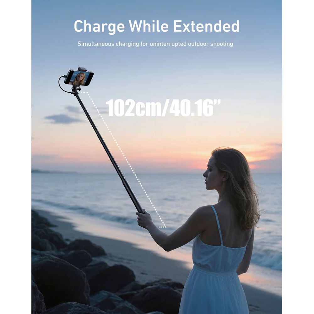 Telesin Power Perche à selfie 2.0 - 102 cm, 18 W, 5000 mAh