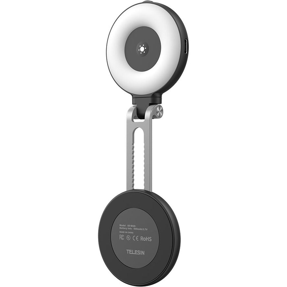 Telesin C03 Lampe selfie MagSafe rotative avec miroir - noire