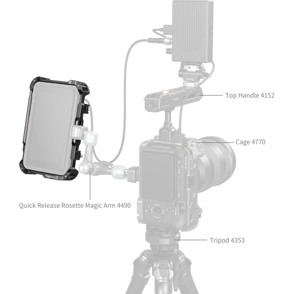 SmallRig 5708 Kit de cage de moniteur pour Atomos Ninja TX